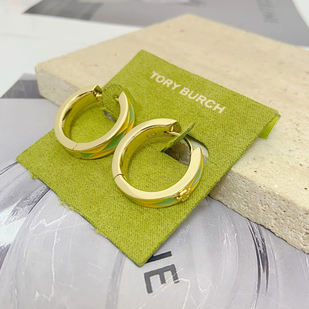 Tory Burch Enamel Inlaid Earrings